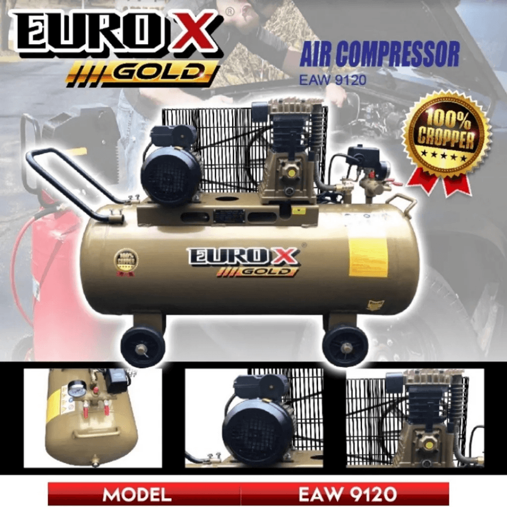 Eco Damai-Products-Euro-X Gold 3.0HP 120L Heavy Duty Belt-Driven Air Compressor-2