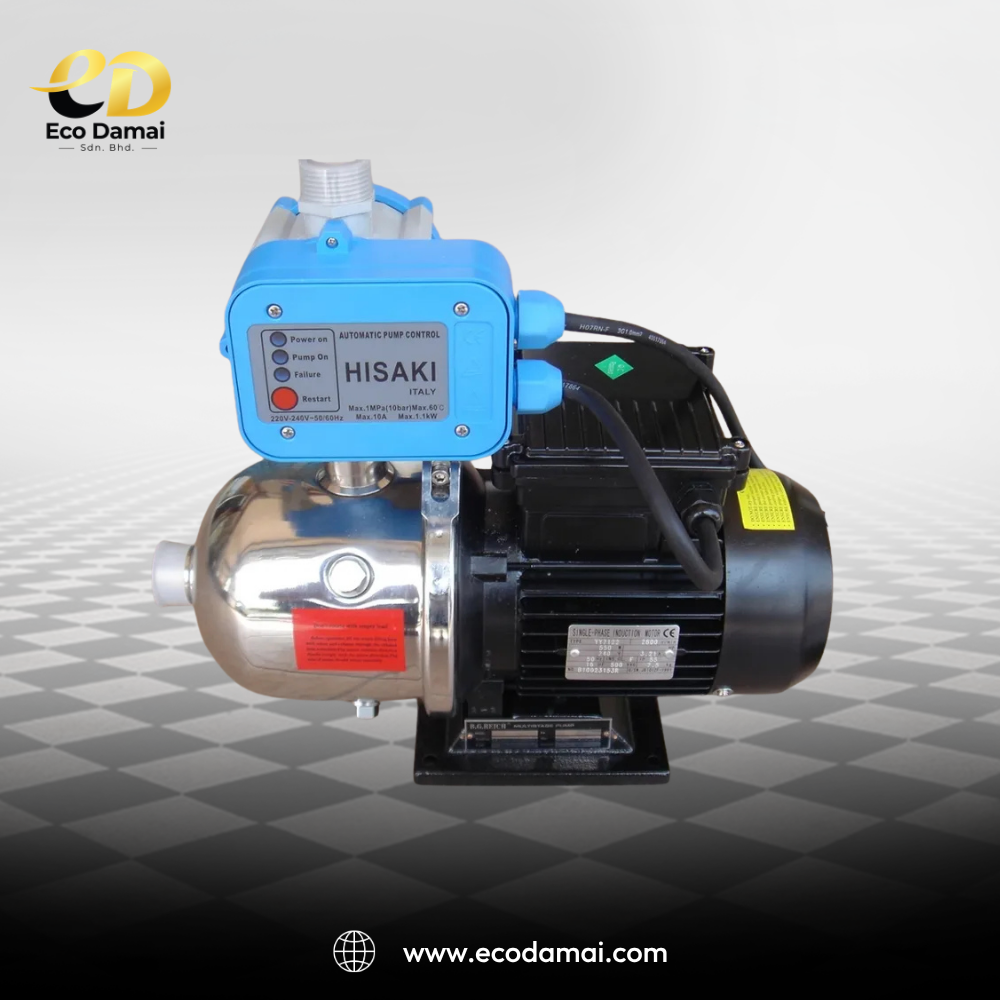 ecodamai-B.G. Reich 0.75HP Automatic Stainless Steel Multi-Stage Centrifugal Pump-1