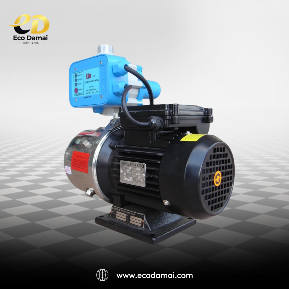 ecodamai-B.G. Reich 0.75HP Automatic Stainless Steel Multi-Stage Centrifugal Pump-3
