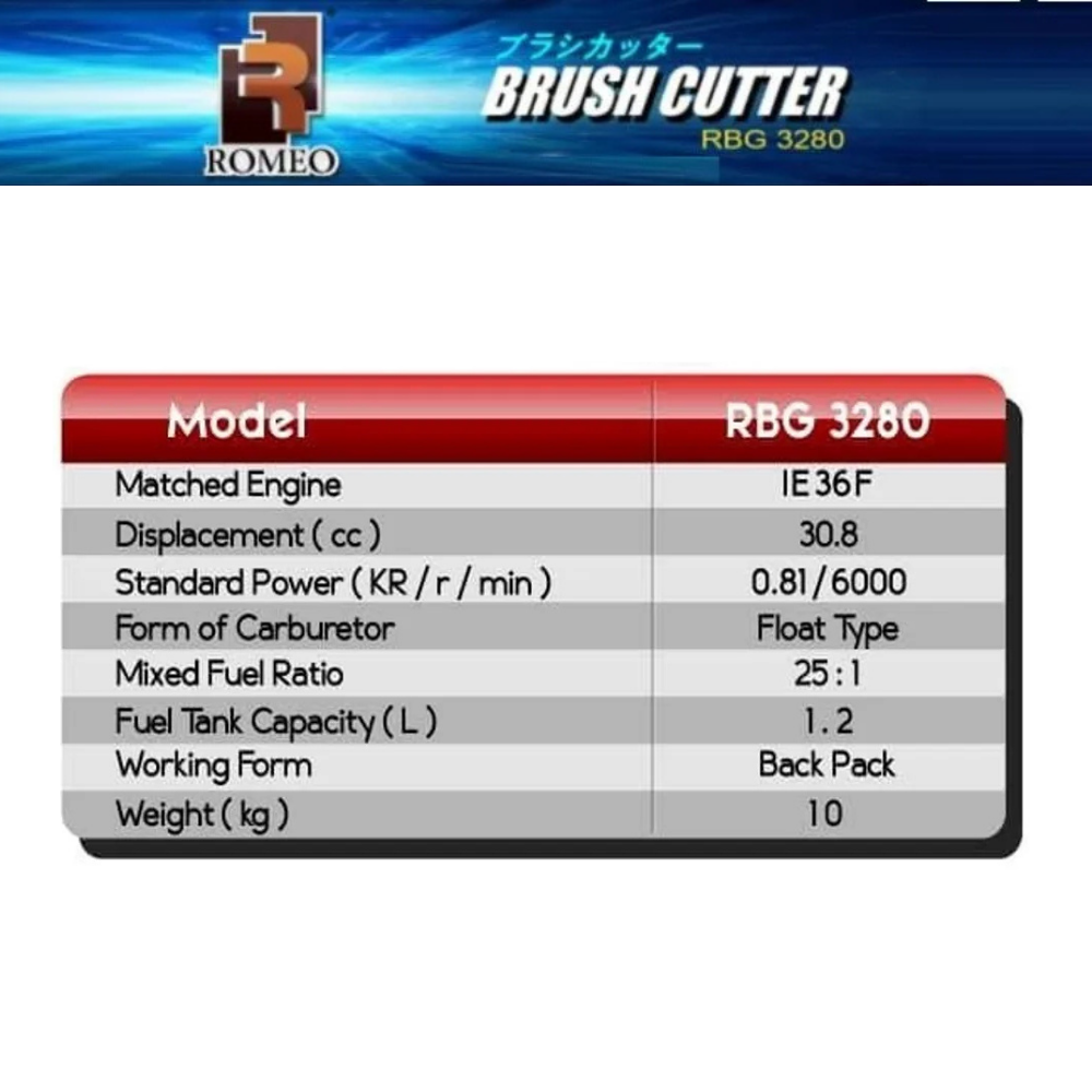 ecodamai-Romeo 30.8cc Gasoline Back-Pack Brush Cutter - Trimmer-3